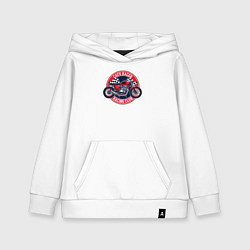 Толстовка детская хлопковая Cafe racer, цвет: белый