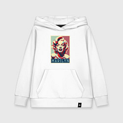 Толстовка детская хлопковая Marilyn, цвет: белый
