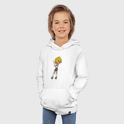 Толстовка детская хлопковая Училка блондинка, цвет: белый — фото 2