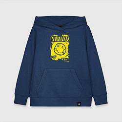 Толстовка детская хлопковая Nirvana 1987, цвет: тёмно-синий