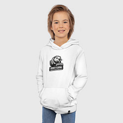 Толстовка детская хлопковая Bober kurwa, цвет: белый — фото 2