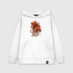 Толстовка детская хлопковая Скорпион иди сюда, цвет: белый