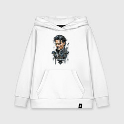 Толстовка детская хлопковая Cyborg Johnny Depp, цвет: белый