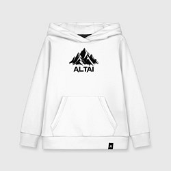 Толстовка детская хлопковая Алтай горы, цвет: белый