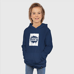 Толстовка детская хлопковая СССР в стиле граффити, цвет: тёмно-синий — фото 2