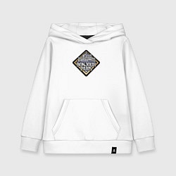 Толстовка детская хлопковая Привет Париж, цвет: белый