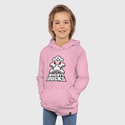 Толстовка детская хлопковая HC Anaheim Ducks, цвет: светло-розовый — фото 2