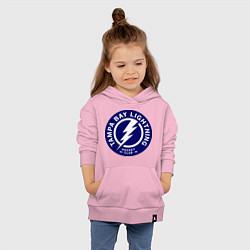 Толстовка детская хлопковая HC Tampa Bay Lightning, цвет: светло-розовый — фото 2