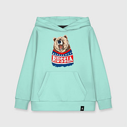 Детская толстовка-худи Made in Russia: медведь