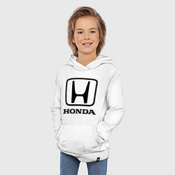 Толстовка детская хлопковая Honda logo, цвет: белый — фото 2