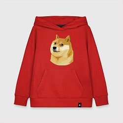 Толстовка детская хлопковая Doge, цвет: красный