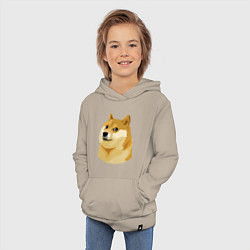 Толстовка детская хлопковая Doge, цвет: миндальный — фото 2