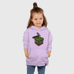 Толстовка детская хлопковая Minecraft Grabber, цвет: лаванда — фото 2