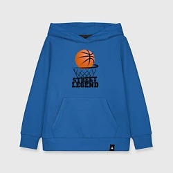 Толстовка детская хлопковая Баскетбол, цвет: синий