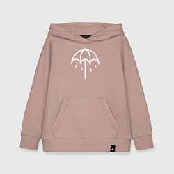 Толстовка детская хлопковая BMTH Symbol, цвет: пыльно-розовый