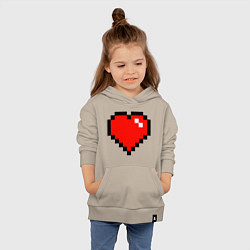 Толстовка детская хлопковая Minecraft Lover, цвет: миндальный — фото 2