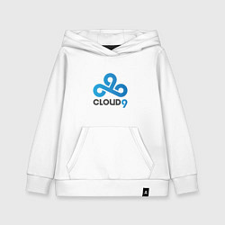 Толстовка детская хлопковая Cloud9, цвет: белый