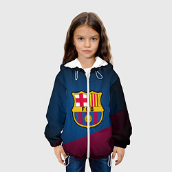 Куртка с капюшоном детская FCB Barcelona, цвет: 3D-белый — фото 2
