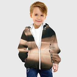 Куртка с капюшоном детская Барханы, цвет: 3D-белый — фото 2