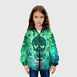 Куртка с капюшоном детская KillerCroc Face, цвет: 3D-черный — фото 2
