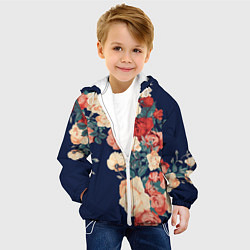 Куртка с капюшоном детская Fashion flowers, цвет: 3D-белый — фото 2