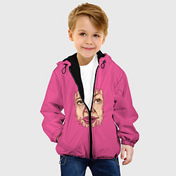 Куртка с капюшоном детская Pink, цвет: 3D-черный — фото 2