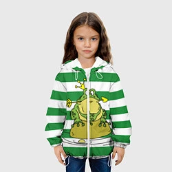 Куртка с капюшоном детская Царевна лягушка, цвет: 3D-белый — фото 2