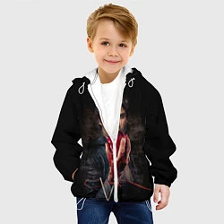 Куртка с капюшоном детская Damon Salvatore V3, цвет: 3D-белый — фото 2
