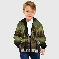 Куртка с капюшоном детская Ходячие мертвецы: Мэгги Грин, цвет: 3D-черный — фото 2