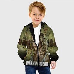 Куртка с капюшоном детская Ходячие мертвецы: Бет Грин, цвет: 3D-черный — фото 2