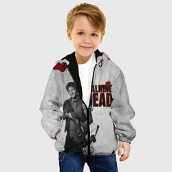 Куртка с капюшоном детская Ходячий Дерил Диксон, цвет: 3D-черный — фото 2