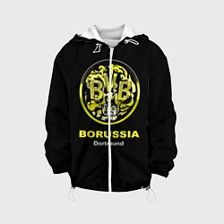 Куртка с капюшоном детская Borussia Dortmund, цвет: 3D-белый