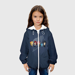 Куртка с капюшоном детская Хвост Феи, цвет: 3D-белый — фото 2