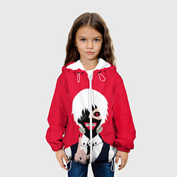 Куртка с капюшоном детская Tokyo Ghoul, цвет: 3D-белый — фото 2