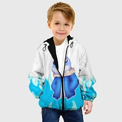 Куртка с капюшоном детская Sans undertale, цвет: 3D-черный — фото 2