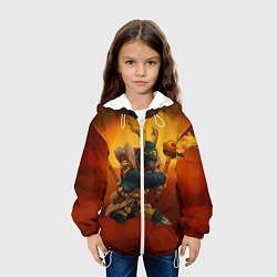 Куртка с капюшоном детская Шадоу Шаман, цвет: 3D-белый — фото 2