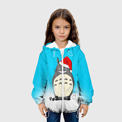 Куртка с капюшоном детская Тоторо под снегом, цвет: 3D-белый — фото 2