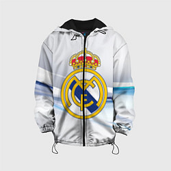 Куртка с капюшоном детская Реал Мадрид, цвет: 3D-черный