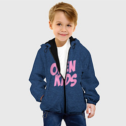 Куртка с капюшоном детская Open kids, цвет: 3D-черный — фото 2