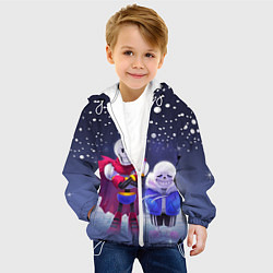 Куртка с капюшоном детская Sans & Papyrus, цвет: 3D-белый — фото 2
