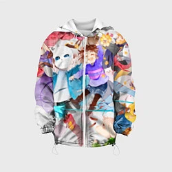 Куртка с капюшоном детская Герои подземелья, цвет: 3D-белый