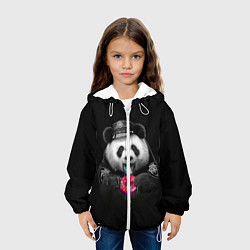 Куртка с капюшоном детская Donut Panda, цвет: 3D-белый — фото 2