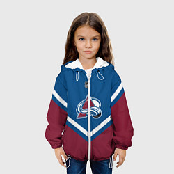 Куртка с капюшоном детская NHL: Colorado Avalanche, цвет: 3D-белый — фото 2