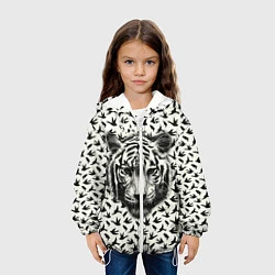 Куртка с капюшоном детская Tiger Dreams, цвет: 3D-белый — фото 2