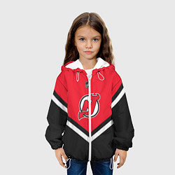 Куртка с капюшоном детская NHL: New Jersey Devils, цвет: 3D-белый — фото 2