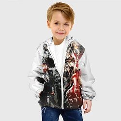 Куртка с капюшоном детская Metal gear solid 5, цвет: 3D-белый — фото 2