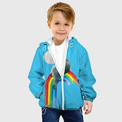 Куртка с капюшоном детская Полярный мишка, цвет: 3D-белый — фото 2