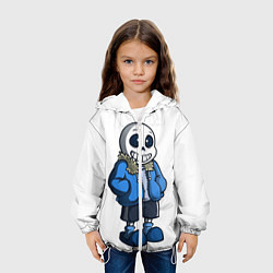 Куртка с капюшоном детская Undertale, цвет: 3D-белый — фото 2