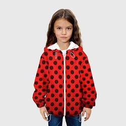 Куртка с капюшоном детская Леди Баг: узор, цвет: 3D-белый — фото 2