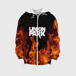 Куртка с капюшоном детская Linkin Park: Hell Flame, цвет: 3D-белый